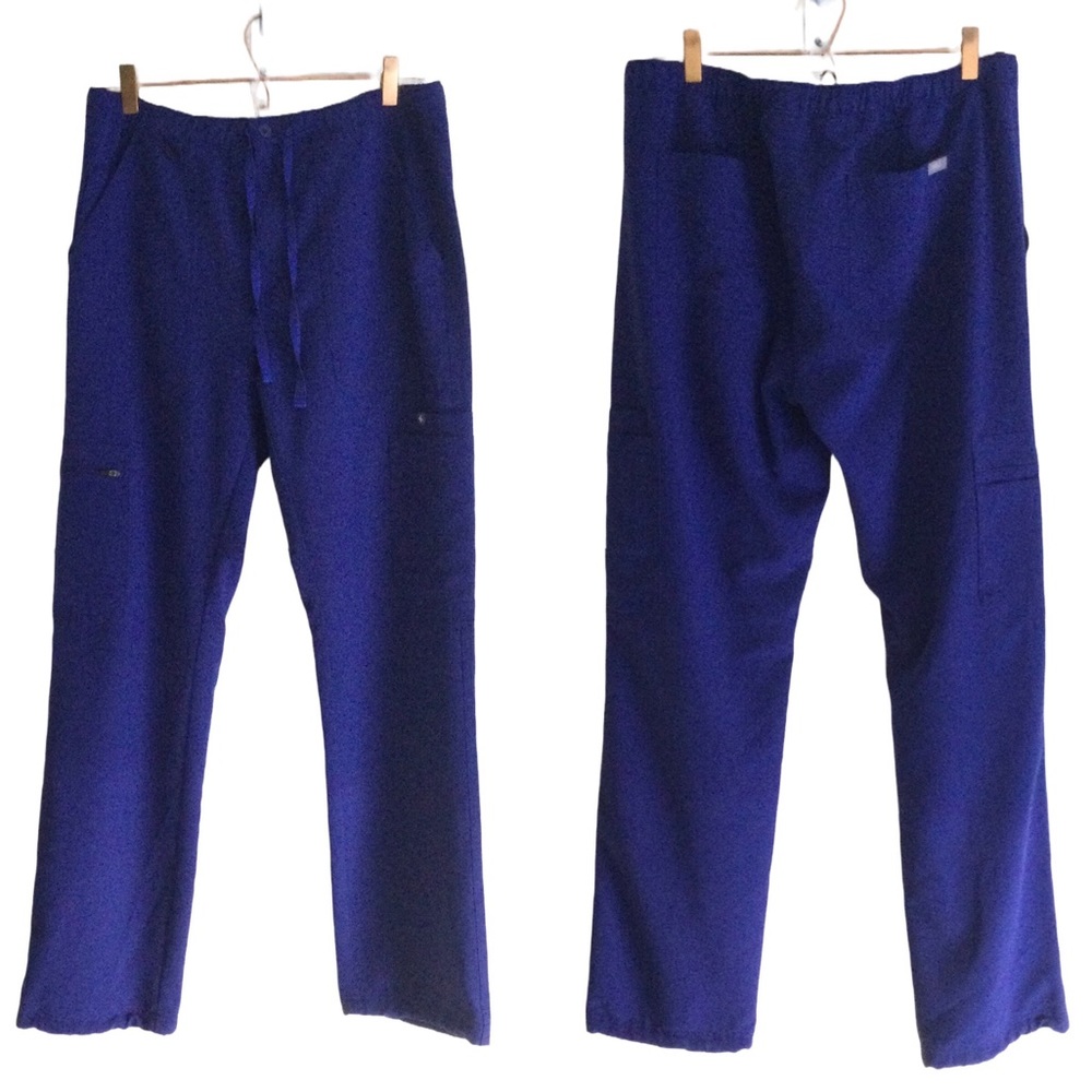 FIGS Men’s Cairo Cargo Scrub Pant Blue Sz Medium